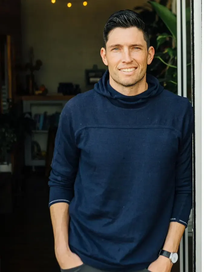 Justin Prietto, founder of Henry, at a catering event